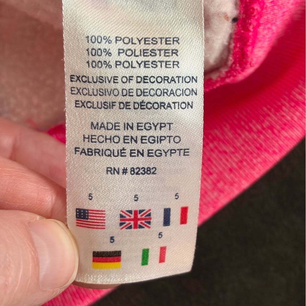 Champion Girls Pink Hoodie Size 5 Pullover Sweatshirt - Picture 3 of 5